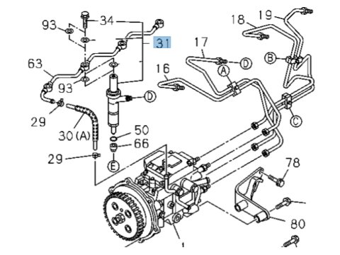 Injecteur Isuzu DMax I 2004-2006