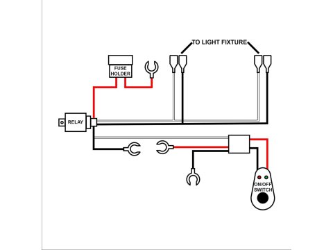 Faisceau VisionX raccordement pour une barre/spot leds - Conencteurs Deutsch