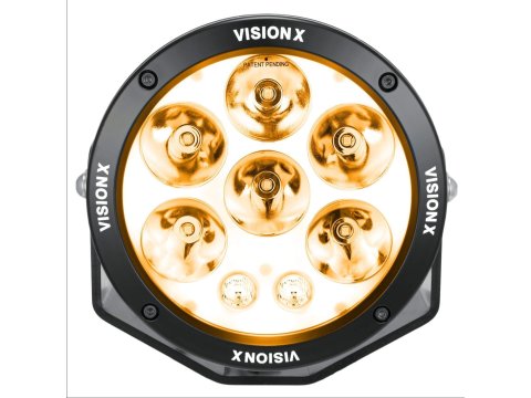 Paire longues portées leds VisionX 6.7'' Cannon - Faisceau mixte - Halo ambré