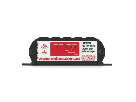 Chargeur de batterie auxiliaire Redarc DC DC 24 V 20 A basse tension