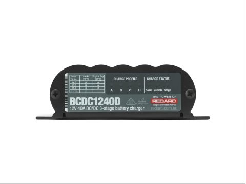 Chargeur de batterie auxiliaire Redarc Classic 40 DC DC 12 V 40 A pour compartiment moteur