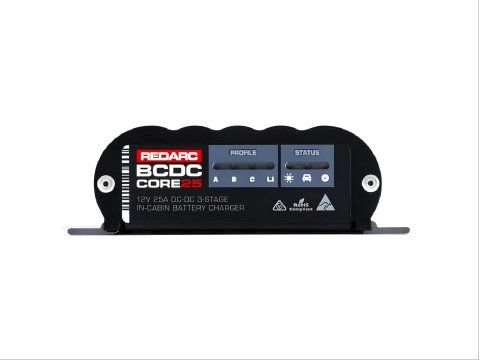 Chargeur de batterie auxiliaire Redarc Core 25 DC DC 12 V 25 A pour installation habitacle