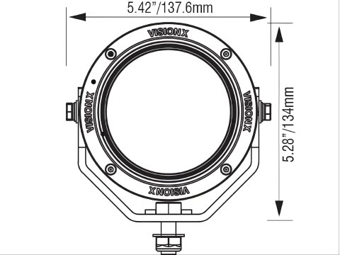 Kit de 2 phares LED Vision X Light Cannon CG2 ronds