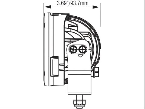Kit de 2 phares LED Vision X Light Cannon CG2 ronds