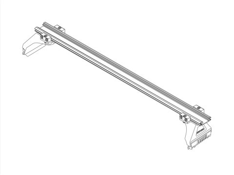 Jeu d’adaptateurs de pieds Rhino-Rack pour quick release James Baroud