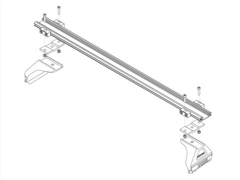 Jeu d’adaptateurs de pieds Rhino-Rack pour quick release James Baroud