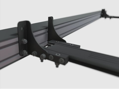 Jeu de supports latéraux à déport pour auvent pour quick release James Baroud