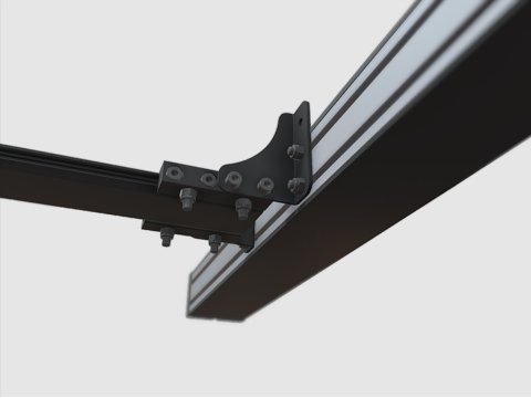 Jeu de supports latéraux à déport pour auvent pour quick release James Baroud