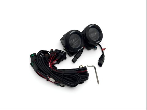 Kit de 2 phares antibrouillard LED Vision X CG2 Mini Cannon Fog Light ronds avec lentille transparente