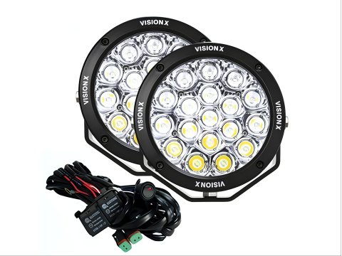 Kit de 2 phares LED Vision X Light Cannon CG2 Multi-LED 6.7″