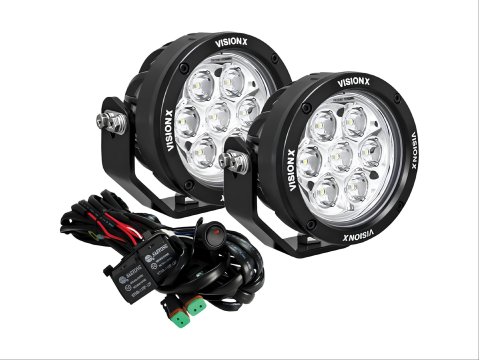Kit de 2 phares LED Vision X Light Cannon CG2 ronds 4 7″ pour Ineos Grenadier