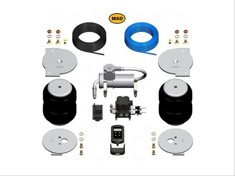 Kit boudins pneumatiques renfort lames MAD Air Master Premium pour Isuzu DMax 2020+