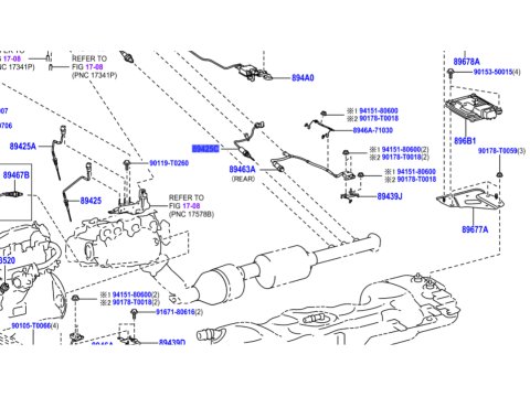 Sonde de température échappement Hilux Revo et GDJ15