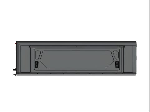 Hardtop Contour noir lisse sans fenêtre latérale pour Toyota Hilux Revo 2016+ xtra-Cab