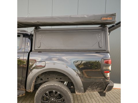 Hardtop Contour noir lisse sans fenêtre latérale pour Ford Ranger 2012-2022 double cabine Alu-Cab