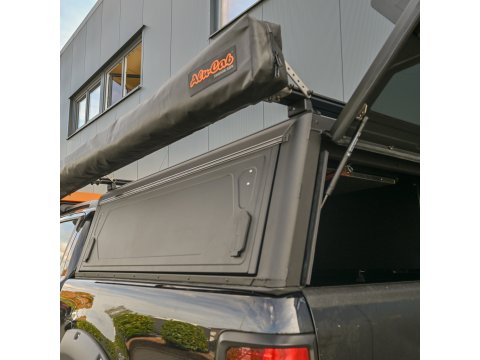 Hardtop Contour noir lisse sans fenêtre latérale pour Ford Ranger 2012-2022 double cabine Alu-Cab