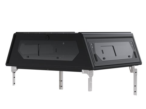 Hardtop Contour noir lisse avec fenêtre latérale Ford Ranger 2023+ double cab Alu-Cab