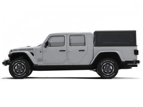 Hardtop Contour noir lisse sans fenêtre latérale pour Jeep Gladiator 2019+ Alu-Cab