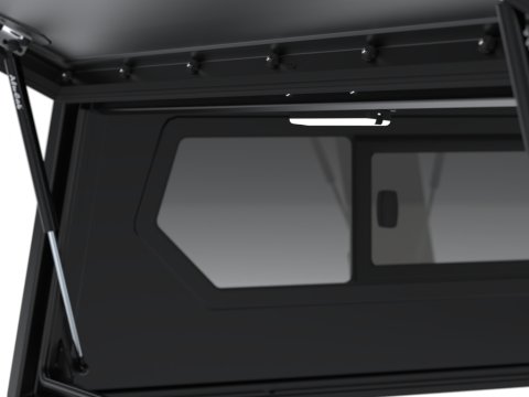 Hardtop Contour noir lisse sans fenêtre latérale pour Jeep Gladiator 2019+ Alu-Cab