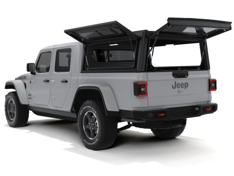 Hardtop Contour noir lisse avec fenêtre latérale pour Jeep Gladiator 2019+ Alu-Cab
