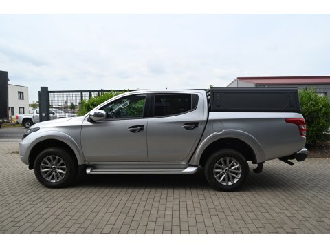 Hardtop Contour noir lisse sans fenêtre latérale pour Mitsubishi L200 2016+ DC Alu-Cab