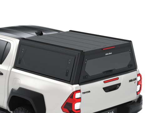 Hardtop Contour noir lisse sans fenêtre latérale pour Toyota Hilux Revo 2016+ double cabine Alu-Cab