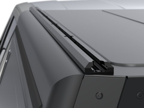 Hardtop Contour noir lisse sans fenêtre latérale pour Toyota Hilux Revo 2016+ double cabine Alu-Cab