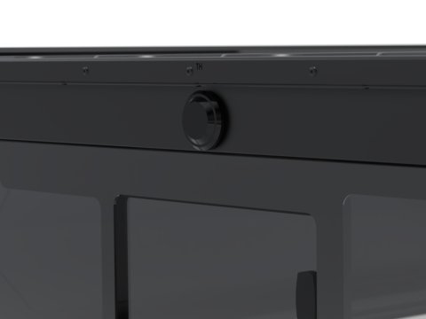 Hardtop Contour noir lisse sans fenêtre latérale pour Toyota Hilux Revo 2016+ double cabine Alu-Cab
