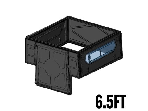ModCAP Base pour benne 6.5' avec fenêtres Alu-Cab