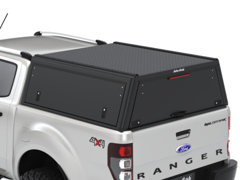 Hardtop Explorer Guard aluminium noir lisse Ford Ranger 2012-2022 double cabine Alu Cab