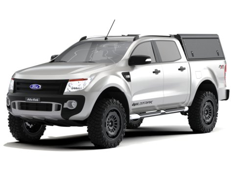 Hardtop Explorer Guard aluminium noir strié Ford Ranger 2012-2022 double cabine Alu Cab