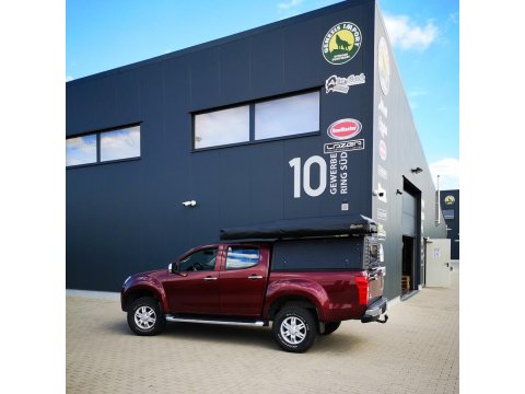 Hardtop Adventure noir strié Isuzu D-Max 2012-2020 double cabine Alu-Cab