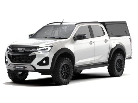 Hardtop Explorer Guard aluminium noir lisse Isuzu D-Max 2020+ double cabine Alu Cab