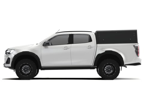Hardtop Explorer Guard aluminium noir lisse Isuzu D-Max 2020+ double cabine Alu Cab