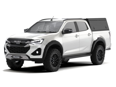 Hardtop Explorer Guard aluminium noir strié Isuzu D-Max 2020+ double cabine Alu Cab