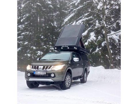 Hardtop Explorer noir lisse Mitsubishi L200 et Fiat Fullback 2016+ double cabine Alu-Cab