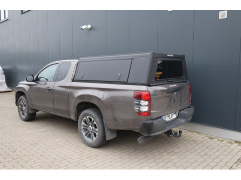 Hardtop Explorer noir lisse Mitsubishi L200 et Fiat Fullback 2016+ double cabine Alu-Cab