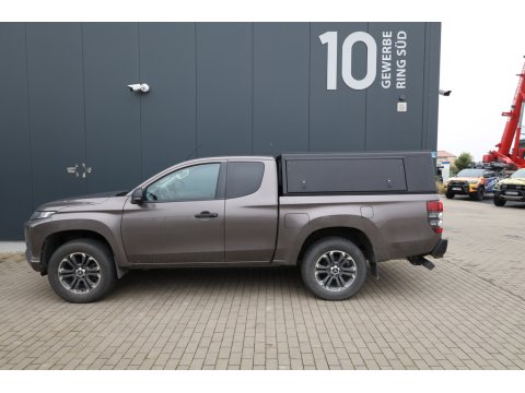 Hardtop Explorer noir lisse Mitsubishi L200 et Fiat Fullback 2016+ double cabine Alu-Cab