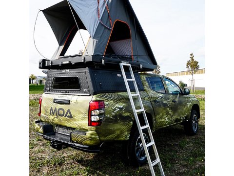 Hardtop Explorer noir strié Mitsubishi L200 / Fiat Fullback 2016+ double cabine Alu-Cab