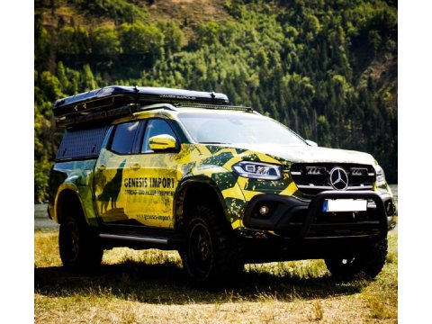 Hardtop Explorer noir strié Mercedes-Benz X-Class 2018+ double cabine Alu-Cab
