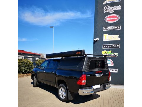 Hardtop Explorer noir striée Toyota Hilux Revo 2016+ double cabine Alu-Cab