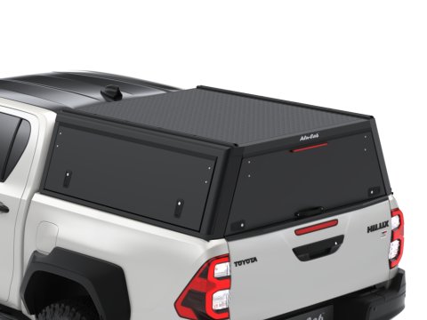Hardtop Explorer Guard aluminium noir lisse Toyota Hilux Revo double cabine Alu Cab