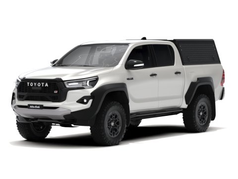 Hardtop Explorer Guard aluminium noir strié Toyota Hilux Revo double cabine Alu Cab