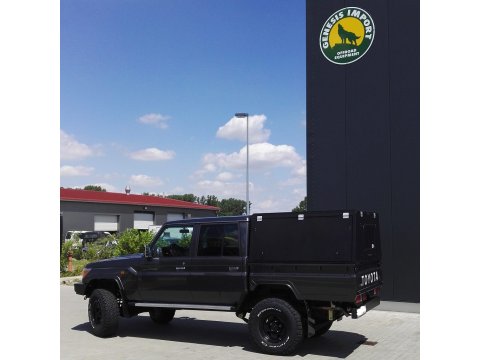 Hardtop Adventure noir lisse Toyota Land Cruiser 79 1999+ double cabine Alu-Cab