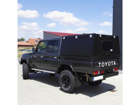 Hardtop Adventure noir lisse Toyota Land Cruiser 79 1999+ double cabine Alu-Cab