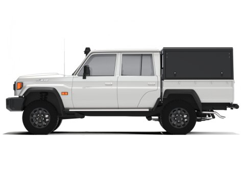 Hardtop Explorer noir lisse Toyota Land Cruiser 79 double cabine 1999+ Alu-Cab