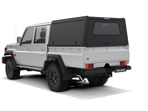 Hardtop Explorer noir strié Toyota Land Cruiser 79 double cabine 1999+ Alu-Cab
