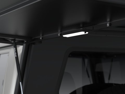 Hardtop Explorer noir strié Toyota Land Cruiser 79 double cabine 1999+ Alu-Cab