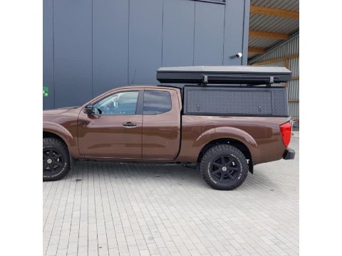 Hardtop Explorer noir strié Nissan Navara 2016+ King-Cab Alu-Cab