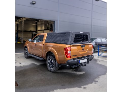Hardtop Explorer noir strié Nissan Navara 2016+ King-Cab Alu-Cab
